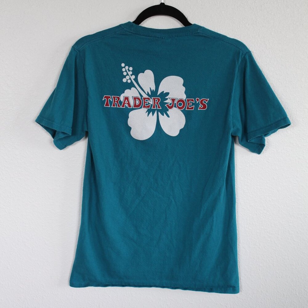 Trader Joe's Teal Small Crew T-Shirt